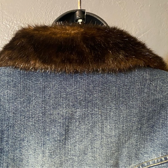 Wilsons Leather Maxima Faux Fur Lined Jean Jacket - Picture 8 of 16